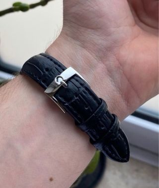 Reloj Omega Quartz Negro/Plateado