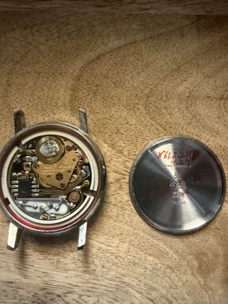 Reloj Omega Quartz Negro/Plateado