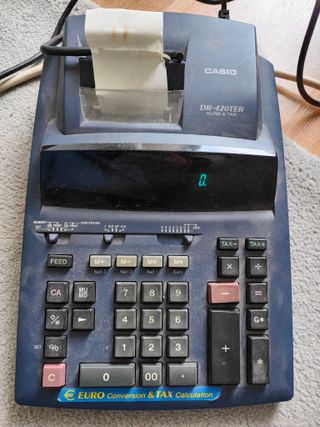 Calculadora Casio DR-420TER Euro & Tax y Philips