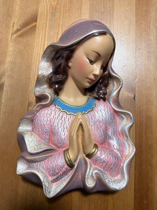 Figura Virgen María Vintage Rezando