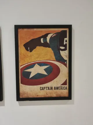 Cuadros de Superhéroes Batman, Superman, C América