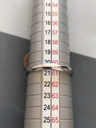 Alianza oro blanco chico nueva