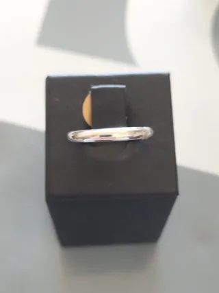 Alianza oro blanco chico nueva