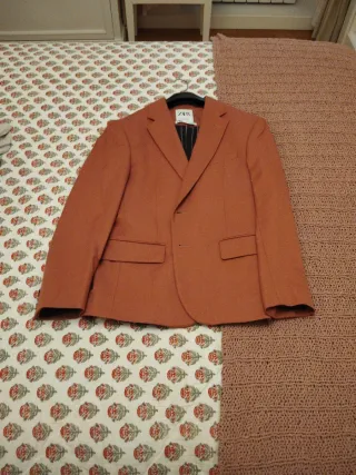 Blazer Zara rosa palo