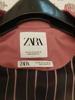 Blazer Zara rosa palo