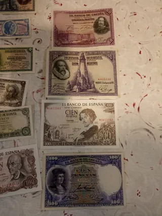 Lote Billetes España Pesetas Banco de España