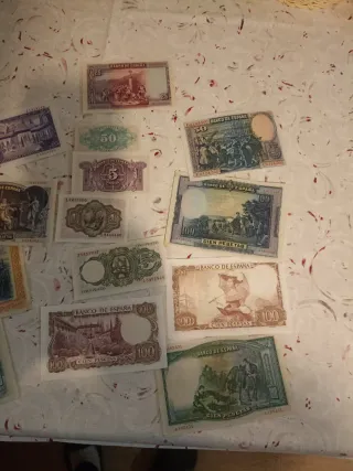 Lote Billetes España Pesetas Banco de España