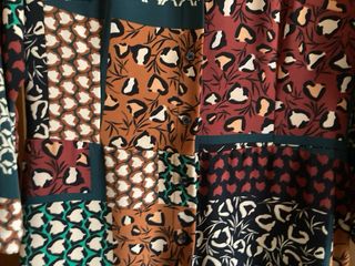 Abito midi donna fantasia patchwork