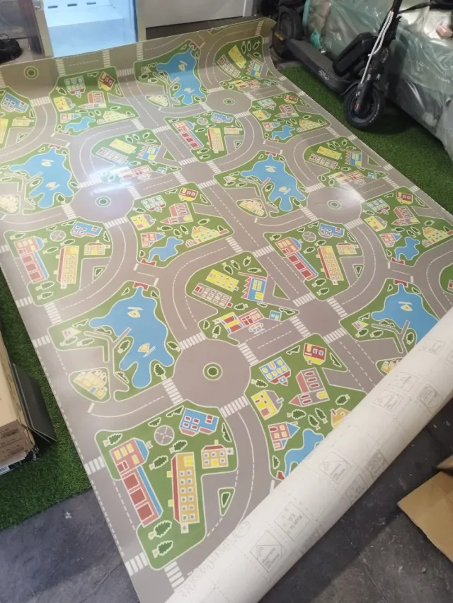 Suelo PVC infantil ciudad y carretera