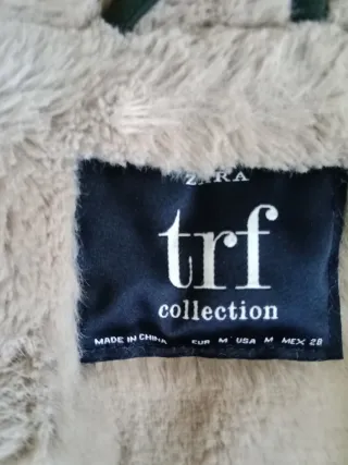 Parka Zara verde militar talla M