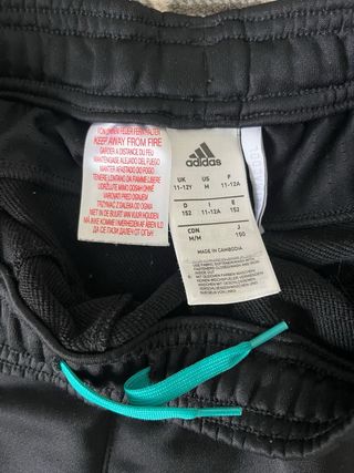Pantalón Adidas Real Madrid Negro y Turquesa