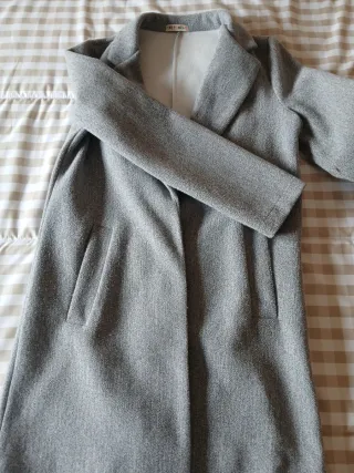 Abrigo paño gris PINK P. MEL