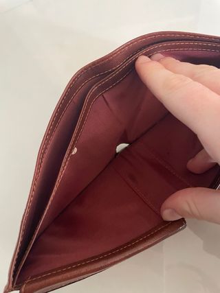 Portafoglio Tempora in pelle marrone