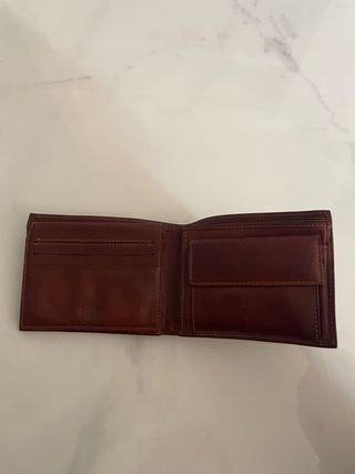 Portafoglio Tempora in pelle marrone