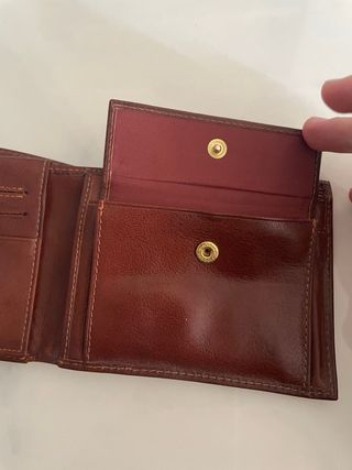 Portafoglio Tempora in pelle marrone