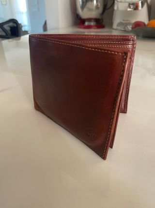 Portafoglio Tempora in pelle marrone