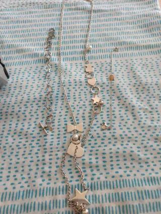 Collar y 2 pulseras Tous plata 925 descatalogado