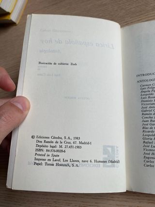 Lírica española de hoy