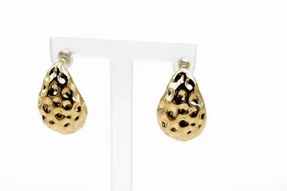 Pendientes dorados mujer original y elegante