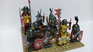 Pack 12 Caballeros Medievales compatibles lego