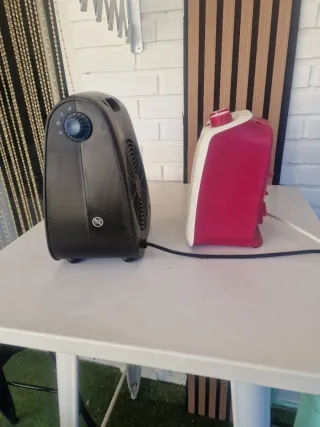 Calefactor Cecotec y blanco