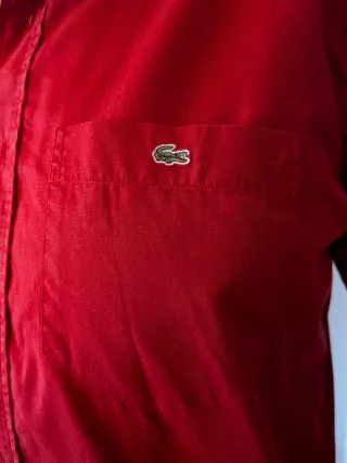 Camisa Lacoste Granate Talla 40