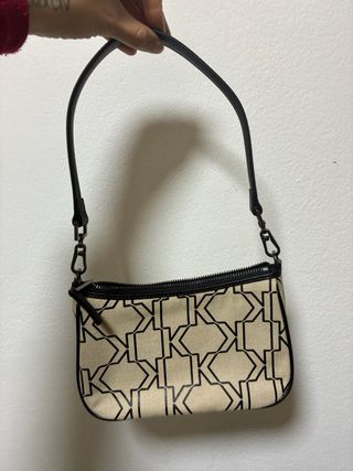 Bolso Karl Lagerfeld Beige y Negro