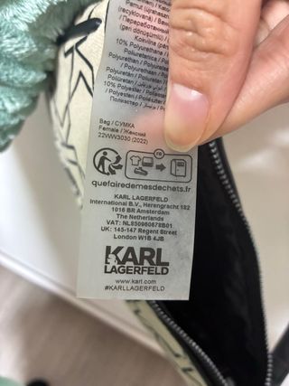 Bolso Karl Lagerfeld Beige y Negro