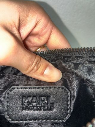 Bolso Karl Lagerfeld Beige y Negro