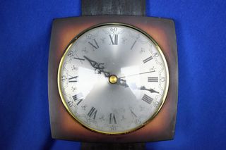 Reloj Pared Madera Termómetro Barómetro