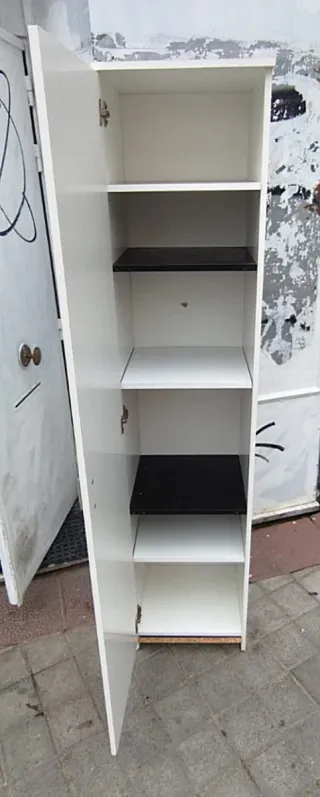 Armario blanco de 1 puerta