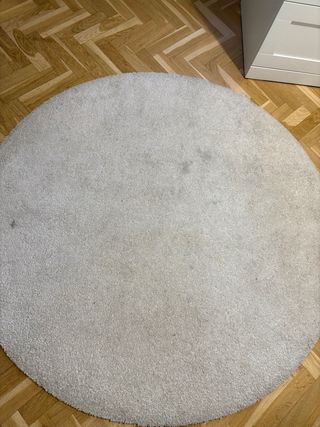 Alfombra redonda de tela
