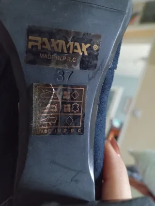 Botines azules de tacón