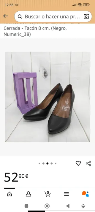 Zapatos de salón Chamby charol negro