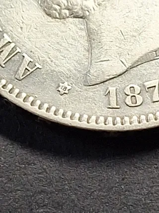 Moneda 5 Pesetas Plata 1871 Amadeo I Rey