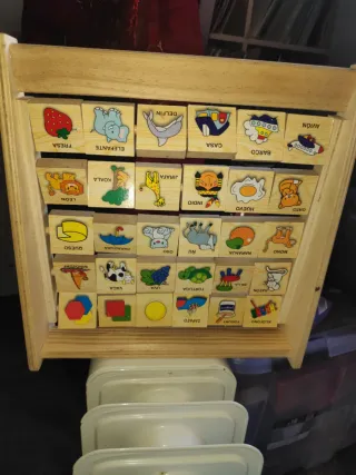 Alfabeto Madera Nenittos Giratorio Juguete