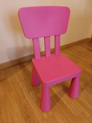 Silla infantil IKEA rosa