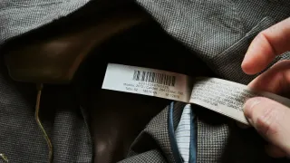 Americana 2 botones marrón lino Talla 52