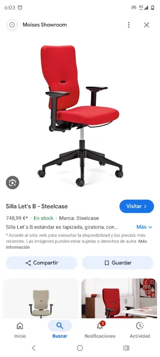 Silla de oficina Steelcase Lets'B 2
