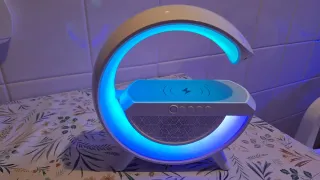 Radio Bluetooth, lámpara LED con cargador inalámbr