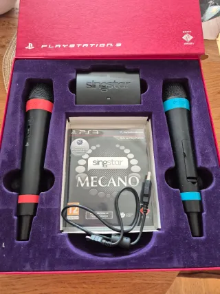 PlayStation 3 con Singstar Mecano y juegos