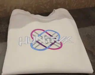 Felpa bianco vintage Huntrix Kpop