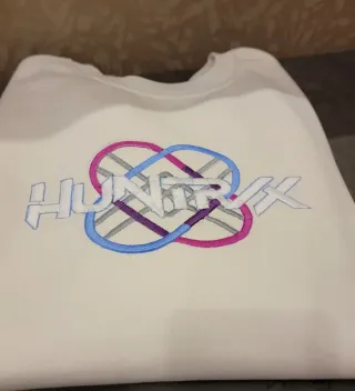 Felpa bianco vintage Huntrix Kpop