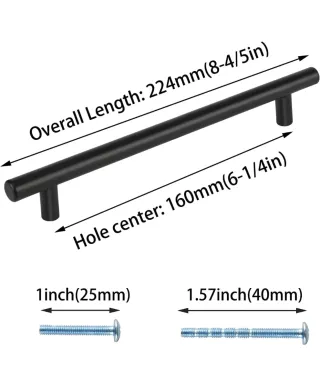 Tiradores para puertas de acero inoxidable