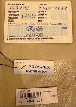 Reloj Seiko King Tortuga Prospex Padi Automático