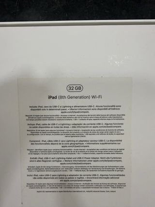 Apple iPad 8ª Gen A2270 Plata