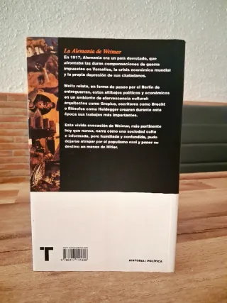 LA REPÚBLICA DE WEIMAR. ERIC D. WEITZ