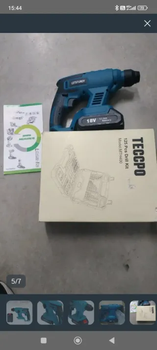 Taladro Inalámbrico 21V y Brocas