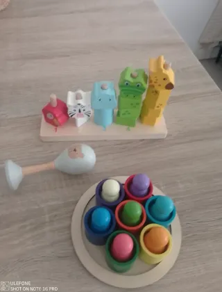 Pack Juguetes Madera: Animales y Cuentas