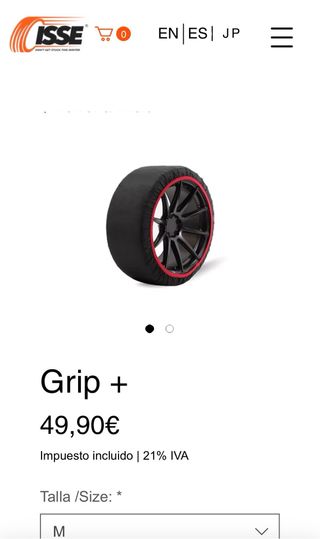 Cadenas de tela ISSE GRIP+ Talla M